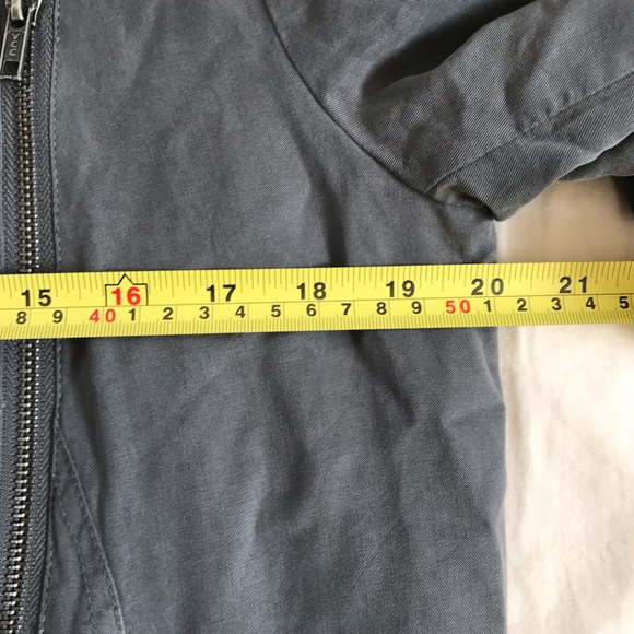 TopShop Biker Style Jacket Sz US6 S/M Grey Full Zp - Picture 6 of 7